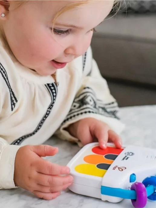 HAPE Музыкальная игрушка мини пианино Волшебное прикосновение, голубой, фото 4