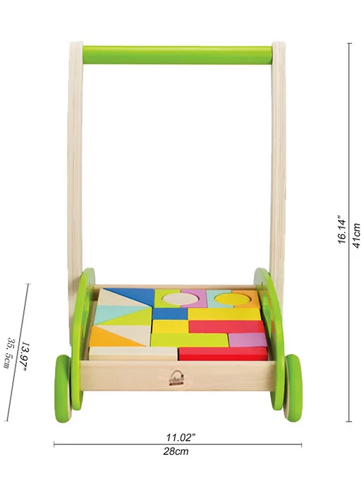 HAPE Ходунок с конструктором, зеленый, фото 2