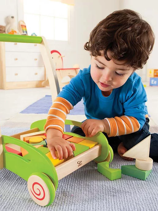 HAPE Ходунок с конструктором, зеленый, фото 3