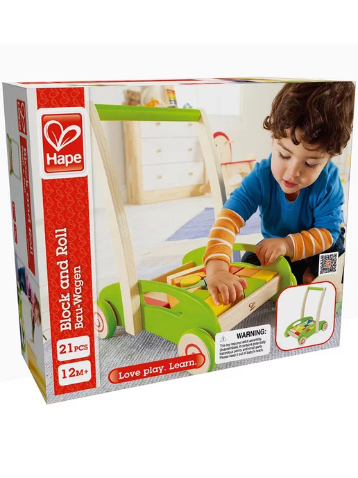 HAPE Ходунок с конструктором, зеленый, фото 7