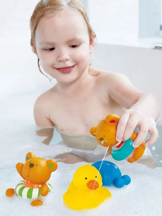 HAPE Игрушки для купания Тедди и его друзья, синий, фото 5