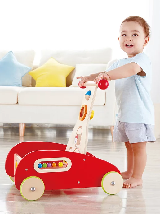 HAPE Ходунок с конструктором, красный, фото 2