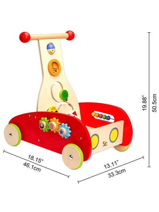 HAPE Ходунок с конструктором, красный, фото 3