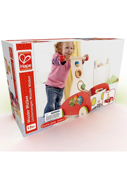 HAPE Ходунок с конструктором, красный, фото 9