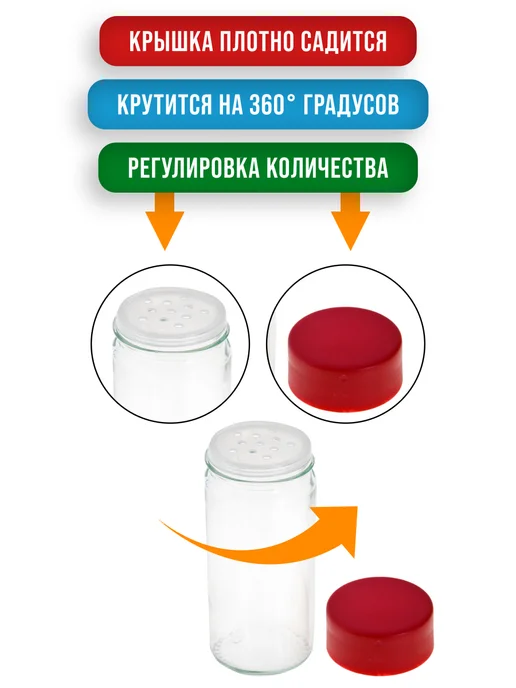 Набор для специй на деревянной подставке стекло 12 банок - фото 9