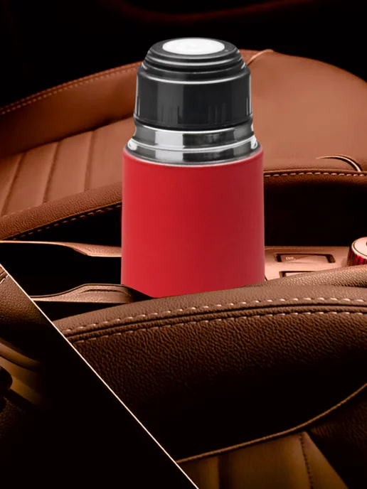 Термос для чая 1 литр металлический с кнопкой - фото 10