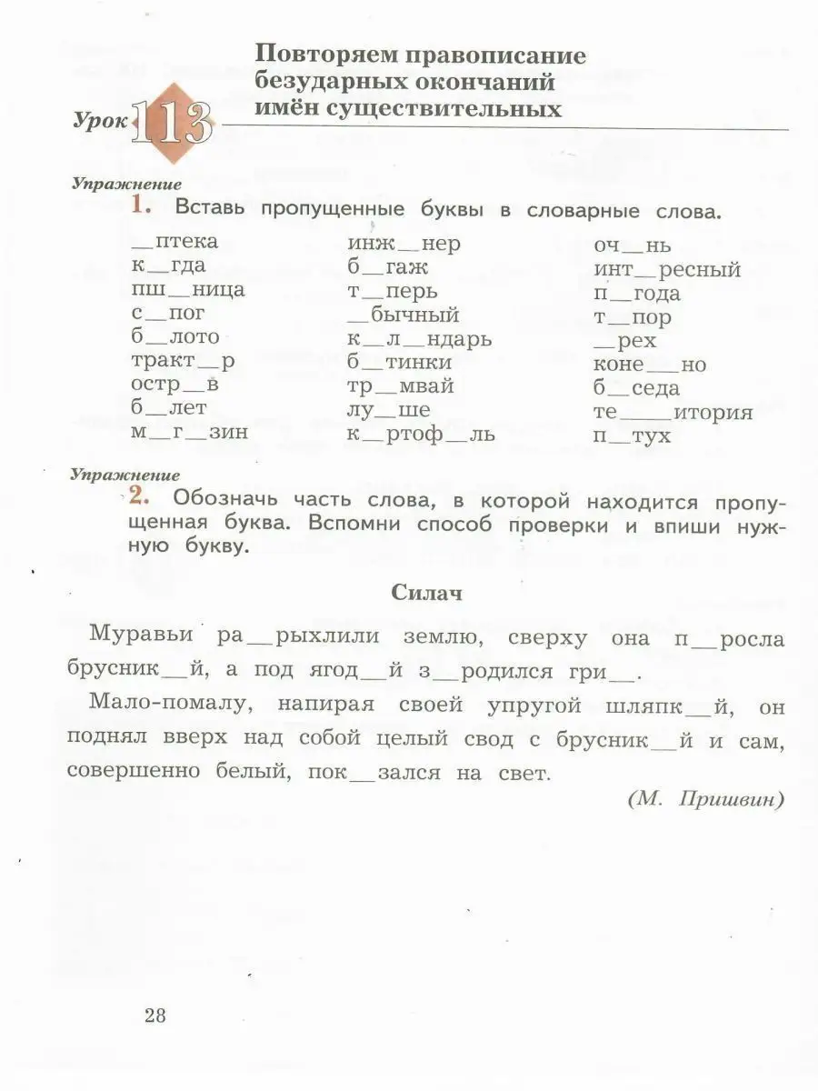 Пишем грамотно 3 класс. Рабочая тетрадь в 2-х частях. ФГОС Просвещение  14185816 купить за 834 ₽ в интернет-магазине Wildberries