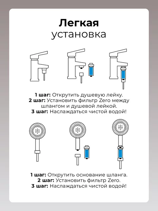 BIOCERA Фильтр для душа Zero, белый, фото 7