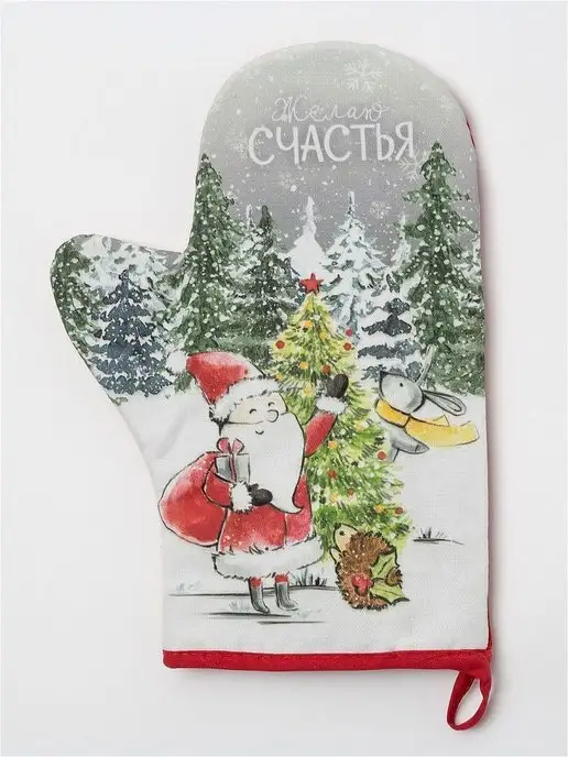 Этель Прихватка кухонная, варежка 20х28 см, 20x28 см, фото 4