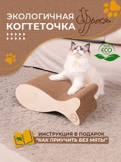 Когтеточка из картона большая картонная для кошки ФРОСЯ 14280540 купить за 702 ₽ в интернет-магазине Wildberries