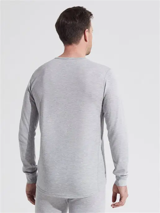 KAMCHATKA Термобелье мужское, лонгслив Premium Wool, серый, фото 3