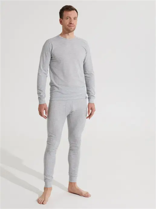 KAMCHATKA Термобелье мужское, лонгслив Premium Wool, серый, фото 5