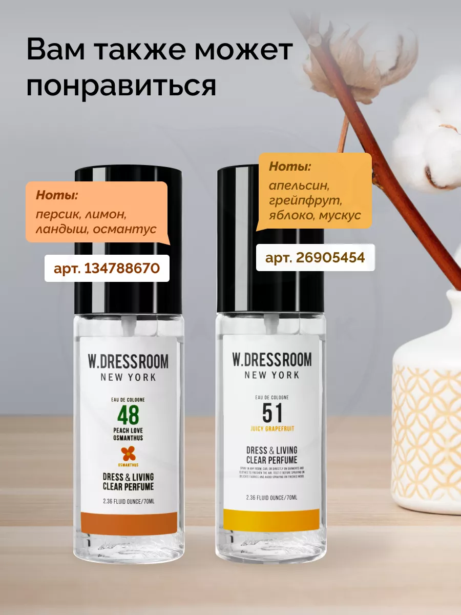 Парфюмерные спреи Корейские 70 ml W.Dressroom 14296277 купить за 522 ₽ в  интернет-магазине Wildberries