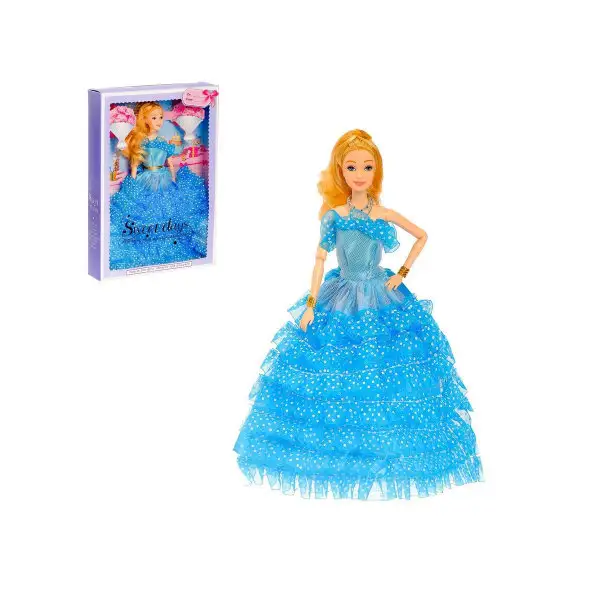 Кукла шарнирная Прекрасная принцесса в пышном платье
