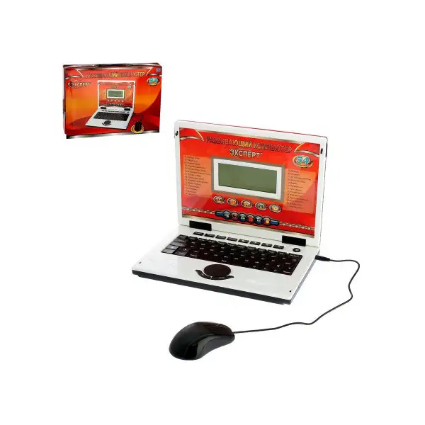 Компьютер обучающий "Эксперт"/Детский обучающий ноутбук /Раз