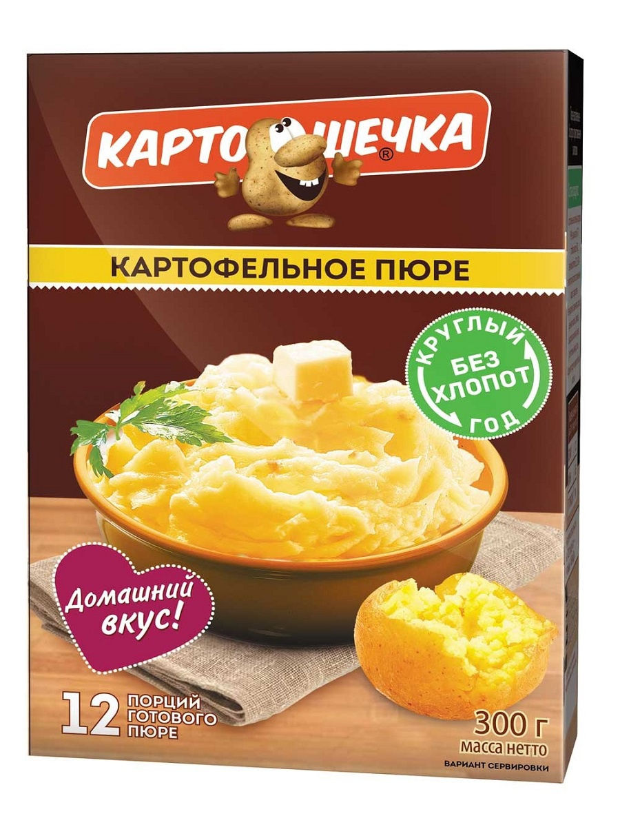 Пюре картофельное, упаковка 300 гр. Картошечка 14350881 купить в  интернет-магазине Wildberries