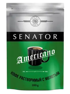 Кофе Americano 100г SENATOR 14358583 купить за 220 ₽ в интернет-магазине Wildberries