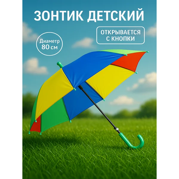 Зонт детский радужный