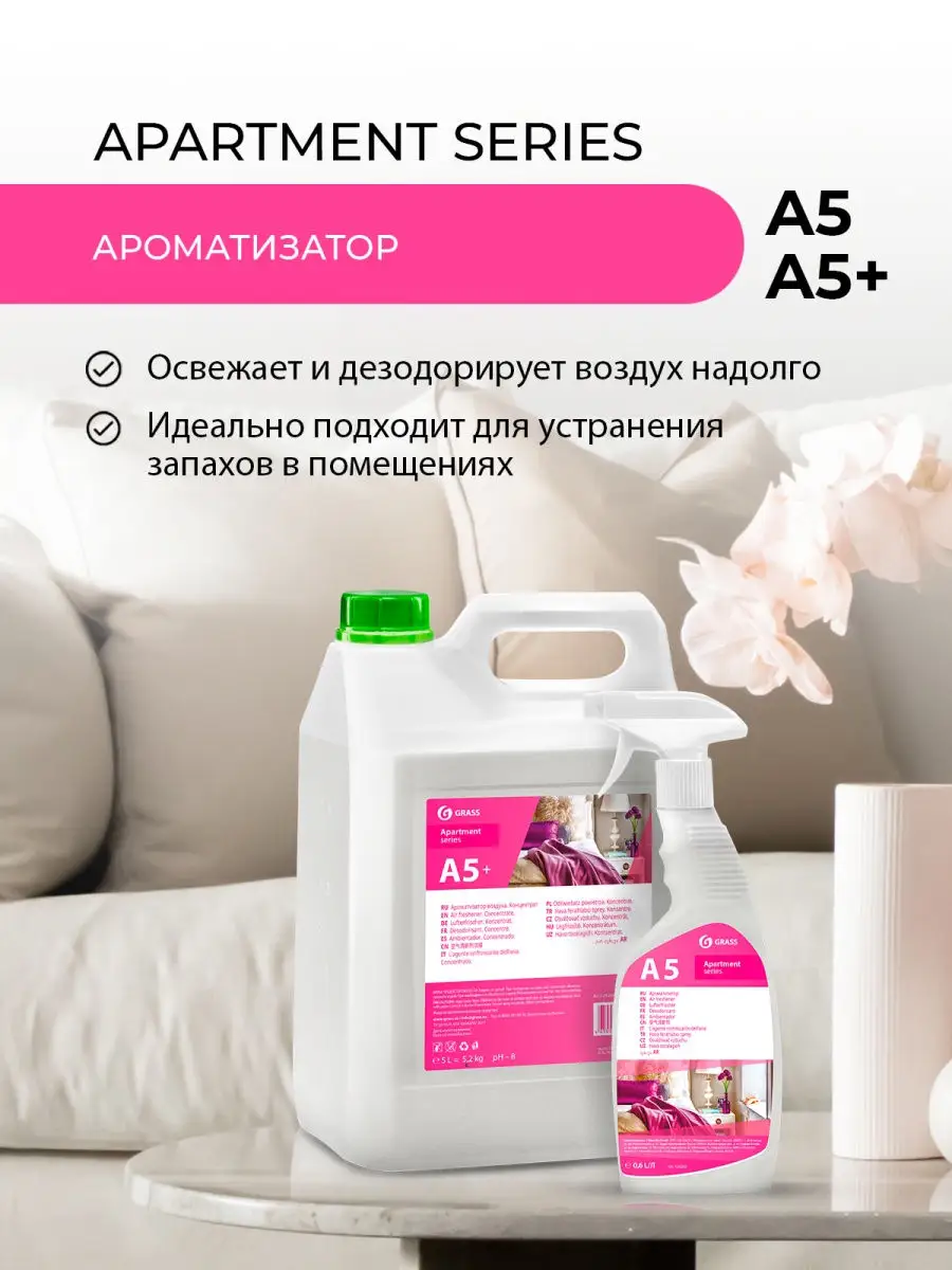 Ароматизатор воздуха APARTMENT SERIES A5 GRASS 14366076 купить в  интернет-магазине Wildberries