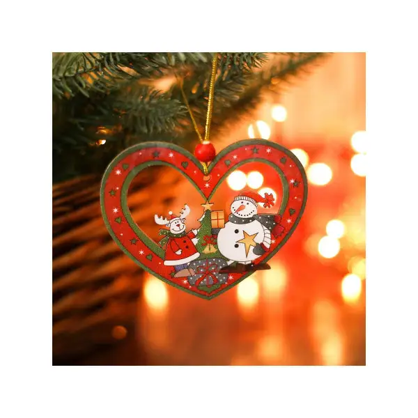 Подвеска новогодняя "Сердечко"