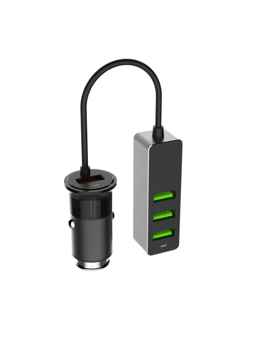 DEPPA Автомобильная зарядка 1 USB + 3 USB для пассажиров QC 3.0 7А, вариант
