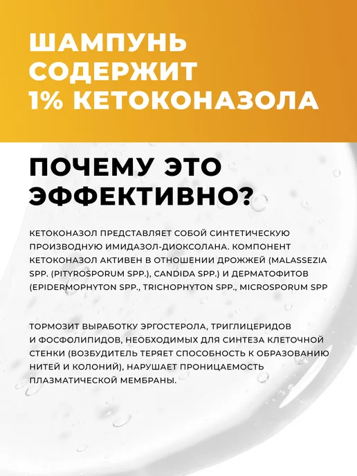 Лошадиная Сила Шампунь от перхоти лечебный с кетоконазолом 250мл, 250 мл, фото 2