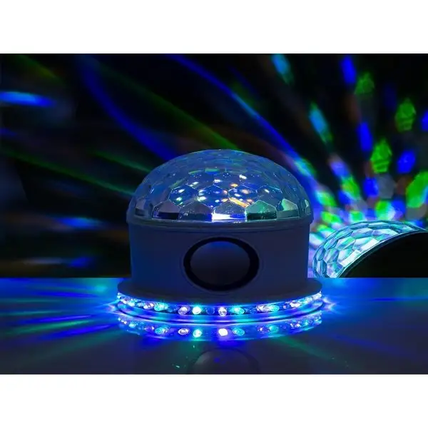 Новогодние украшения Диско шар проектор 12 см, RGB, ночник