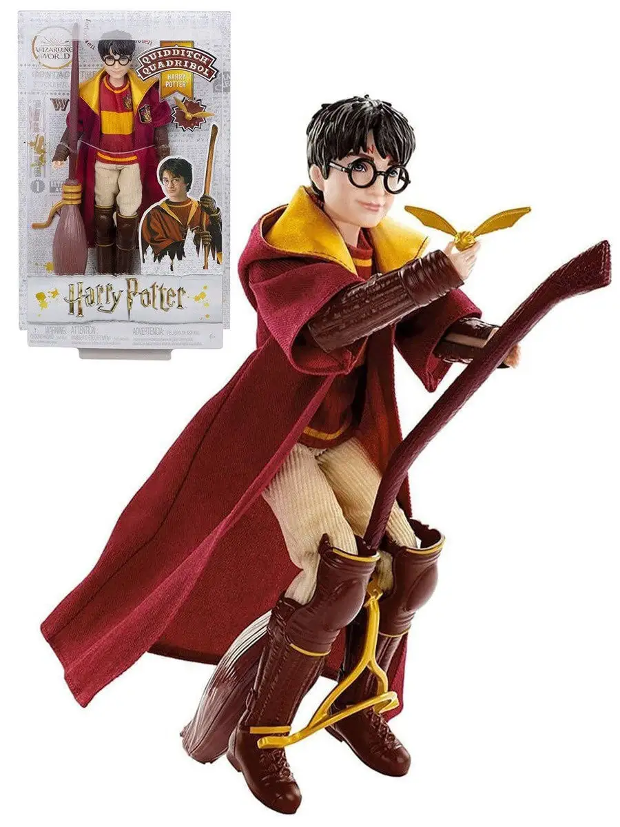 Подвижная фигурка Гарри Поттер (Harry Potter Quidditch) Mattel 14399614  купить в интернет-магазине Wildberries