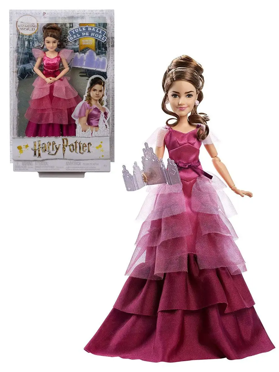 Кукла Гермиона Грейнджер (Hermione Granger Yule Ball) Mattel 14399616  купить в интернет-магазине Wildberries