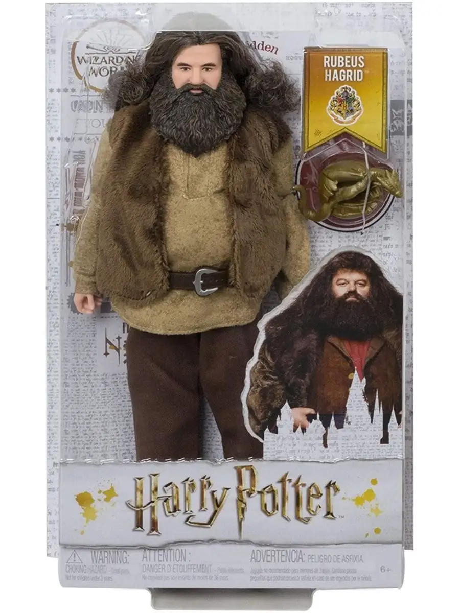 Кукла Хагрид с драконом Гарри Поттер (Hagrid with Dragon) Mattel 14399621  купить в интернет-магазине Wildberries