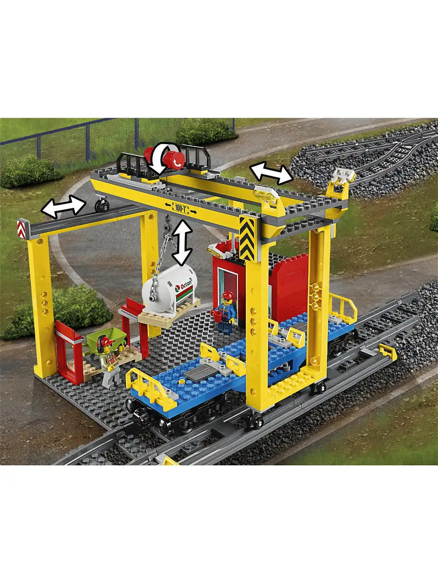 Конструктор LEGO City 60052 Грузовой поезд LEGO 1647806 купить в  интернет-магазине Wildberries