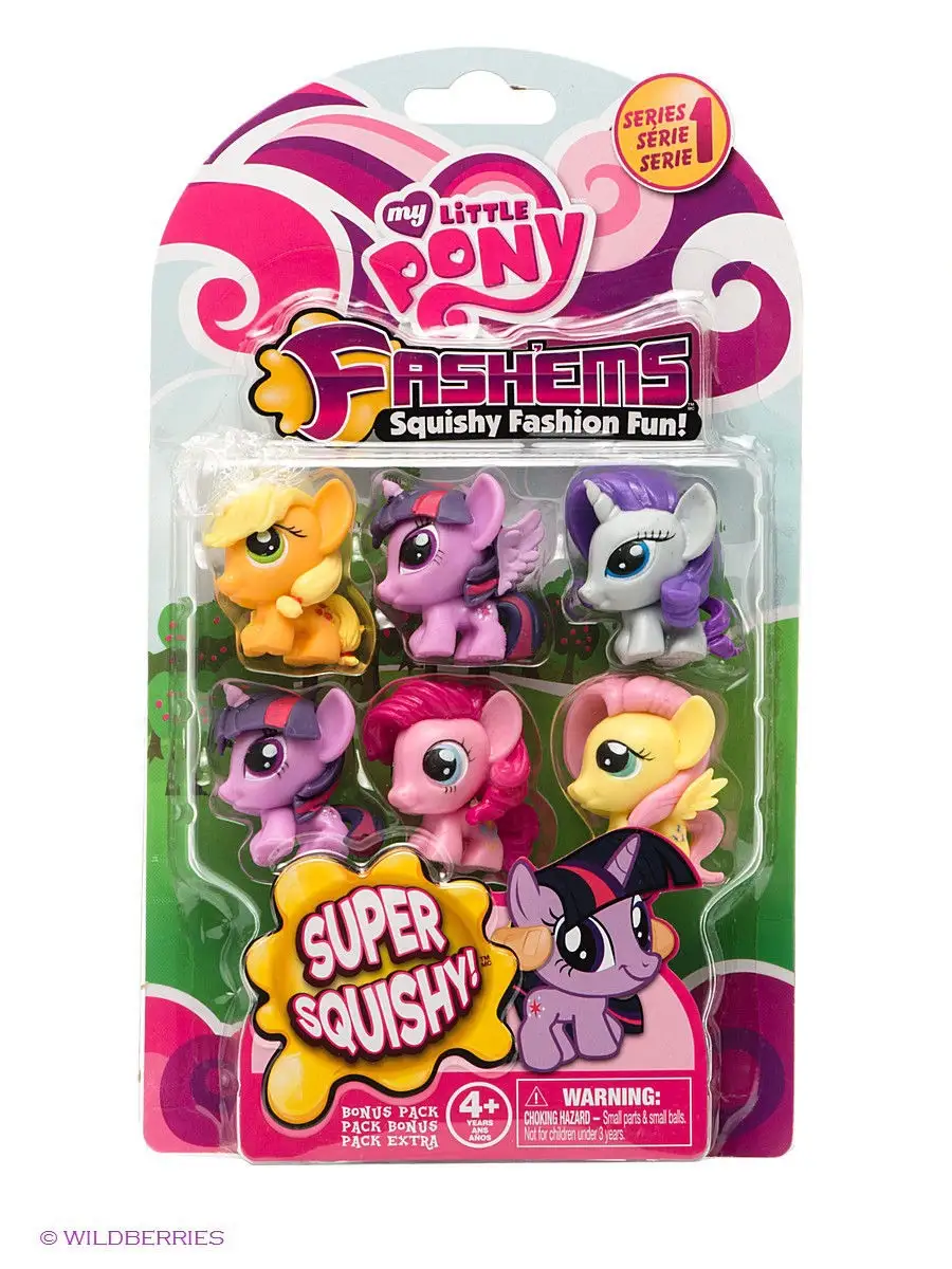 My little pony, игрушки-мялки, 6шт. My Little Pony 1885501 купить в  интернет-магазине Wildberries