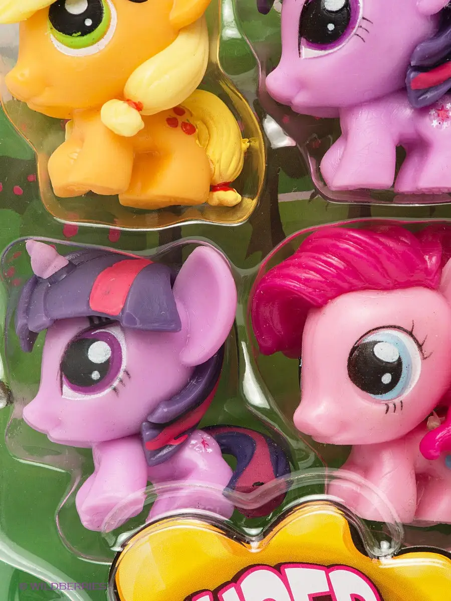 My little pony, игрушки-мялки, 6шт. My Little Pony 1885501 купить в  интернет-магазине Wildberries