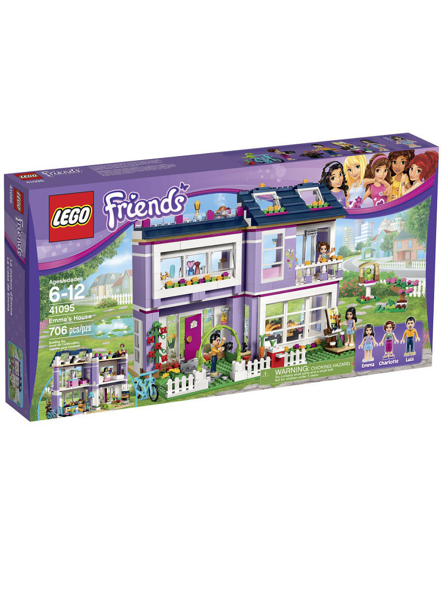 Конструктор LEGO Friends 41095 Дом Эммы LEGO 1886010 купить в  интернет-магазине Wildberries