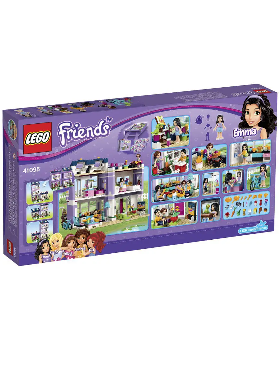 Конструктор LEGO Friends 41095 Дом Эммы LEGO 1886010 купить в  интернет-магазине Wildberries