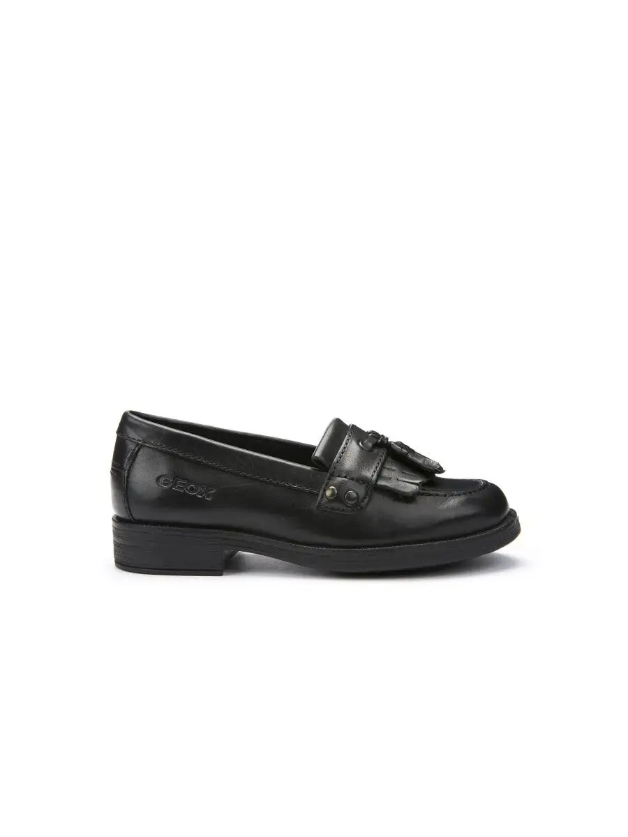 Geox black loafers online