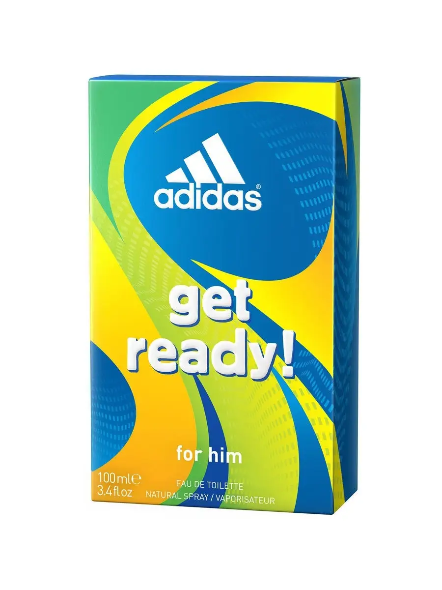 Туалетная вода Get Ready, 100 мл adidas 1992887 купить в интернет-магазине  Wildberries