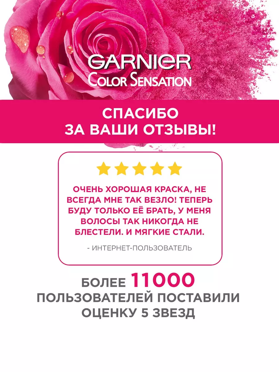 Крем-краска для волос Color Sensation Garnier 2026302 купить за 356 ₽ в  интернет-магазине Wildberries