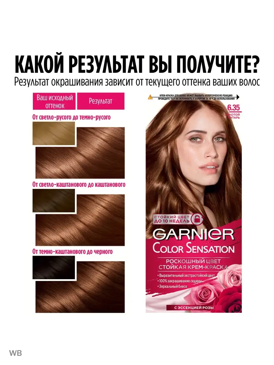 Крем-краска для волос Color Sensation Garnier 2026356 купить в  интернет-магазине Wildberries