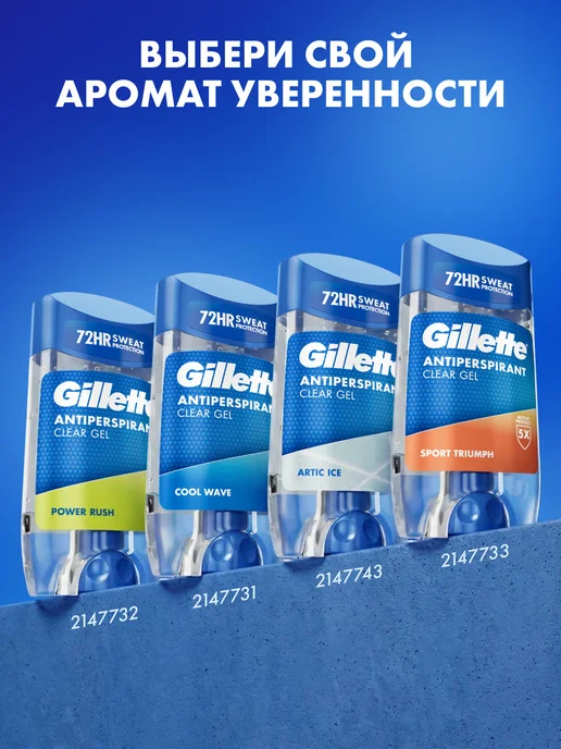 GILLETTE Дезодорант мужской гелевый Arctic Ice, 70 мл, 70 мл, фото 6