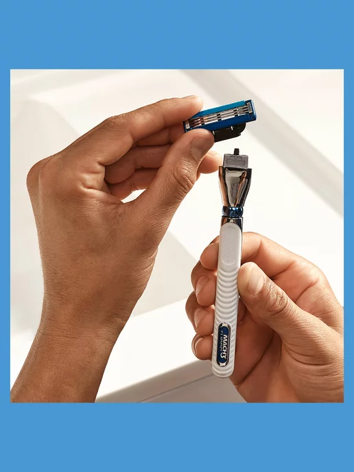 GILLETTE Кассеты для бритья мужские сменные 3 лезвия Mach3 Turbo 2 шт, 2 шт, фото 7