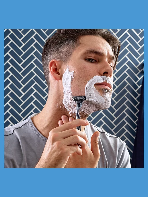 GILLETTE Кассеты для бритья мужские сменные 3 лезвия Mach3 Turbo 2 шт, 2 шт, фото 8