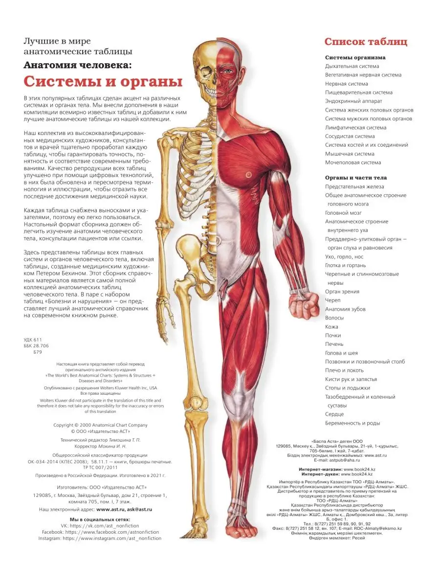 Большой атлас анатомии человека Издательство АСТ 2149584 купить за 623 ₽ в  интернет-магазине Wildberries