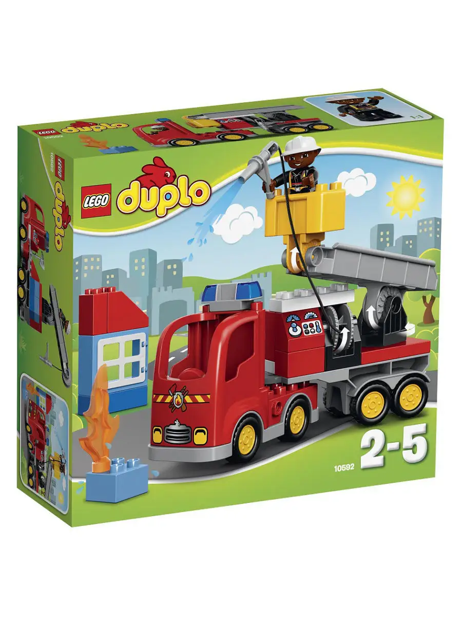 Конструктор LEGO DUPLO 10592 Пожарный грузовик LEGO 2204684 купить в  интернет-магазине Wildberries