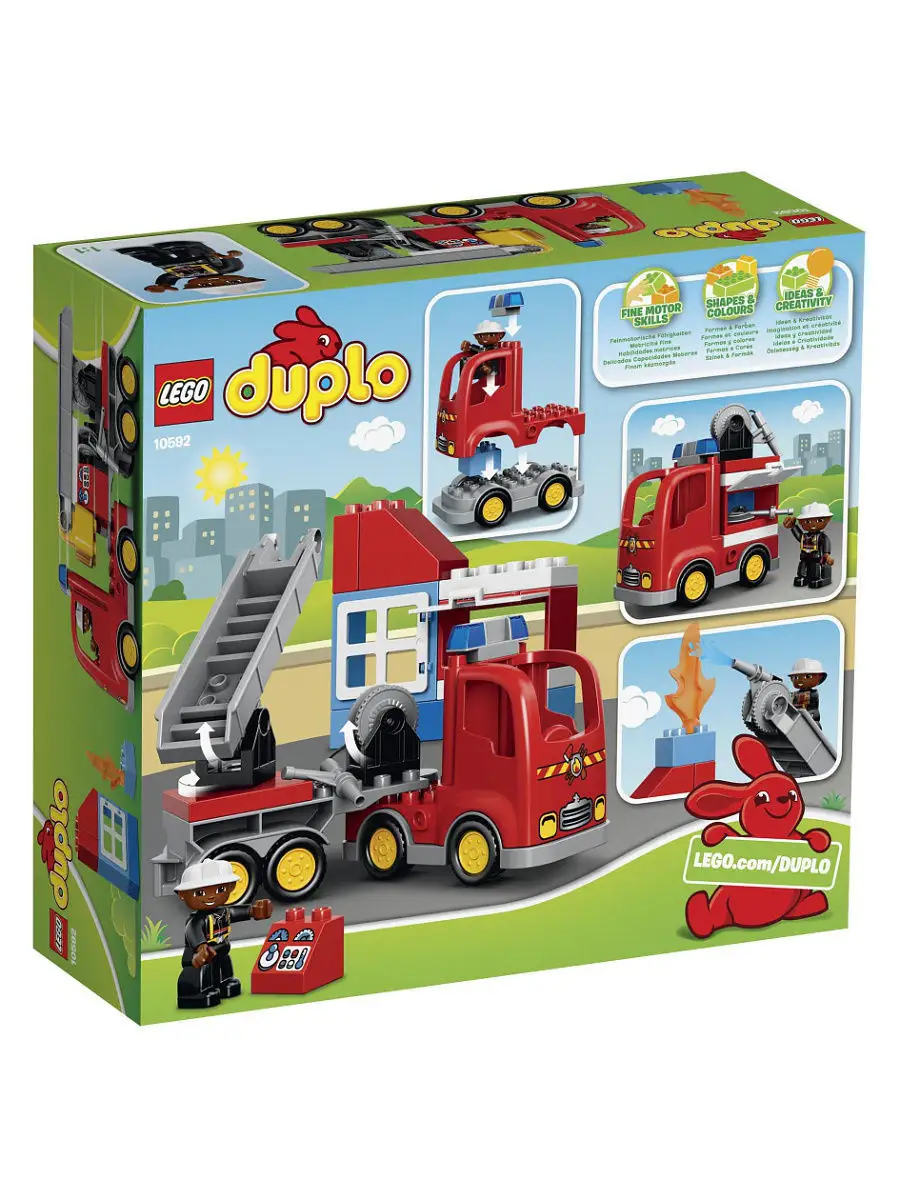 Конструктор LEGO DUPLO 10592 Пожарный грузовик LEGO 2204684 купить в  интернет-магазине Wildberries