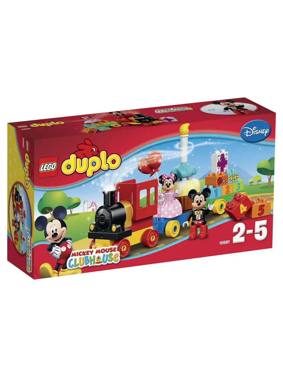 Конструктор LEGO DUPLO Disney 10597 День рождения с Микки и Минни /  паровозик, для малышей LEGO 2204686 купить в интернет-магазине Wildberries