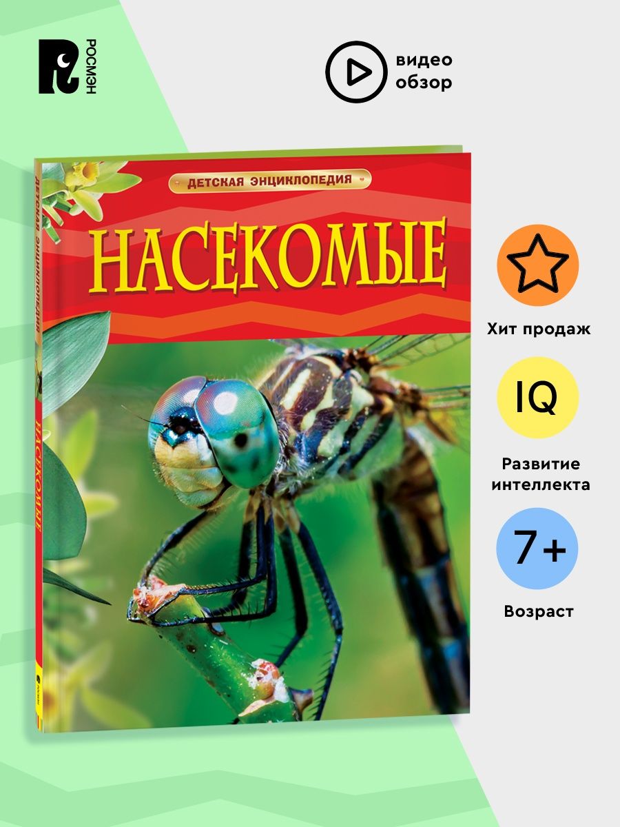 Книга Насекомые. Детская энциклопедия школьника 7 лет РОСМЭН 2243835 купить  за 379 ₽ в интернет-магазине Wildberries