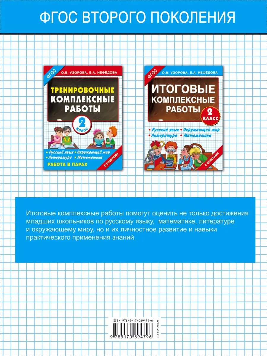 Итоговые комплексные работы 2 класс Издательство АСТ 2282548 купить в  интернет-магазине Wildberries