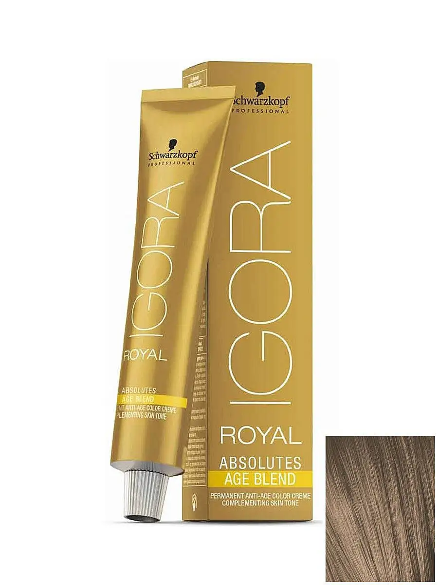 Краситель для волос Igora Absolutes Age Blend 8-140, 60 мл Schwarzkopf  Professional 2348424 купить в интернет-магазине Wildberries