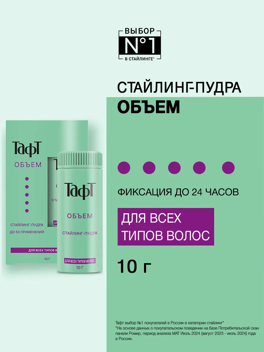 Стайлинг пудра для укладки всех типов волос Объём, 10 г